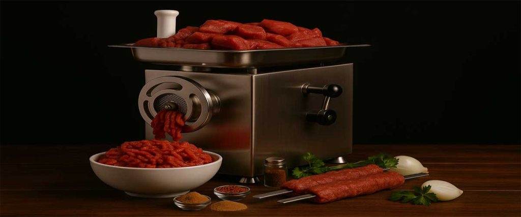 چرخ گوشت صنعتی ای ام بی مدل TC 32 SL
